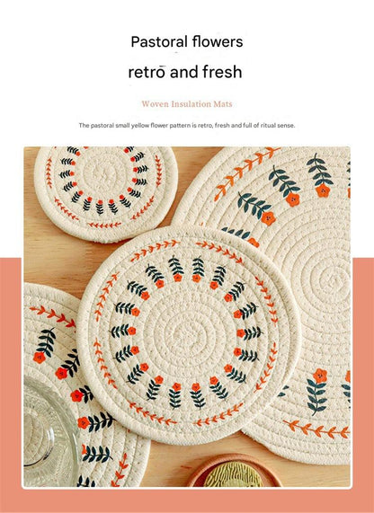 Eco-friendly cotton linen table mat