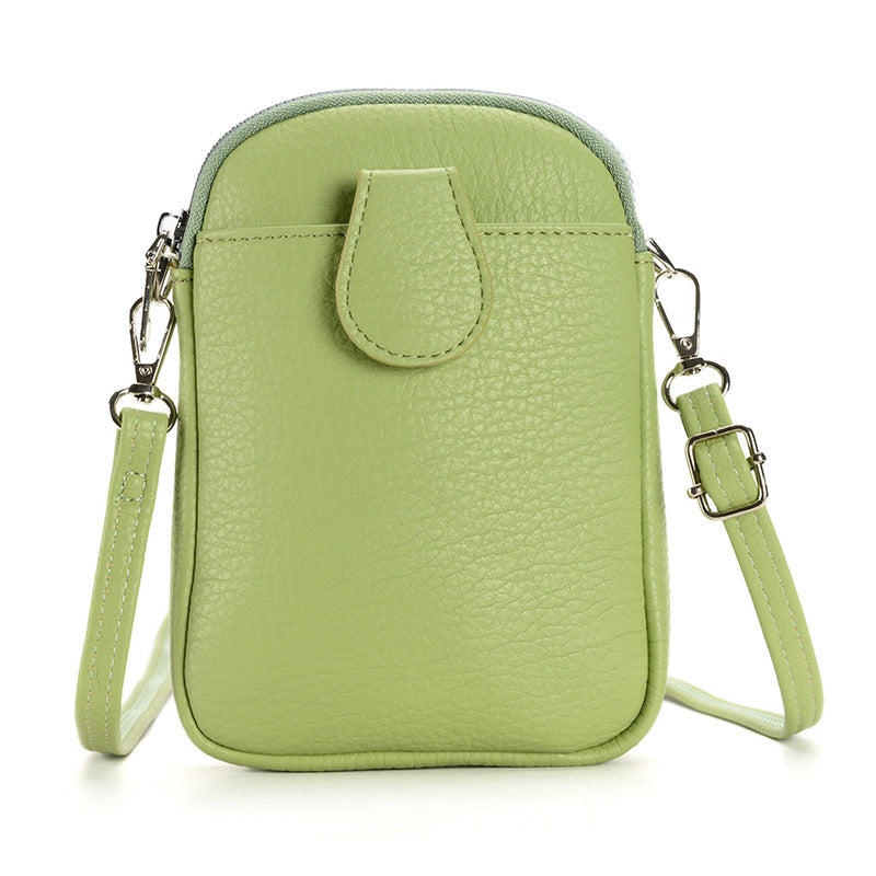 Cylindrical PU leather crossbody bag
