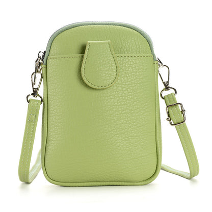 Cylindrical PU leather crossbody bag