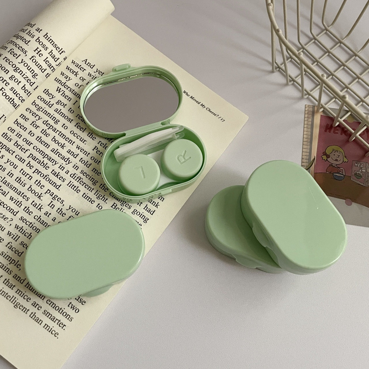 Compact lens storage solution for travel