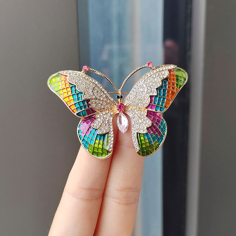 luxury butterfly brooch with vibrant colors - image 4