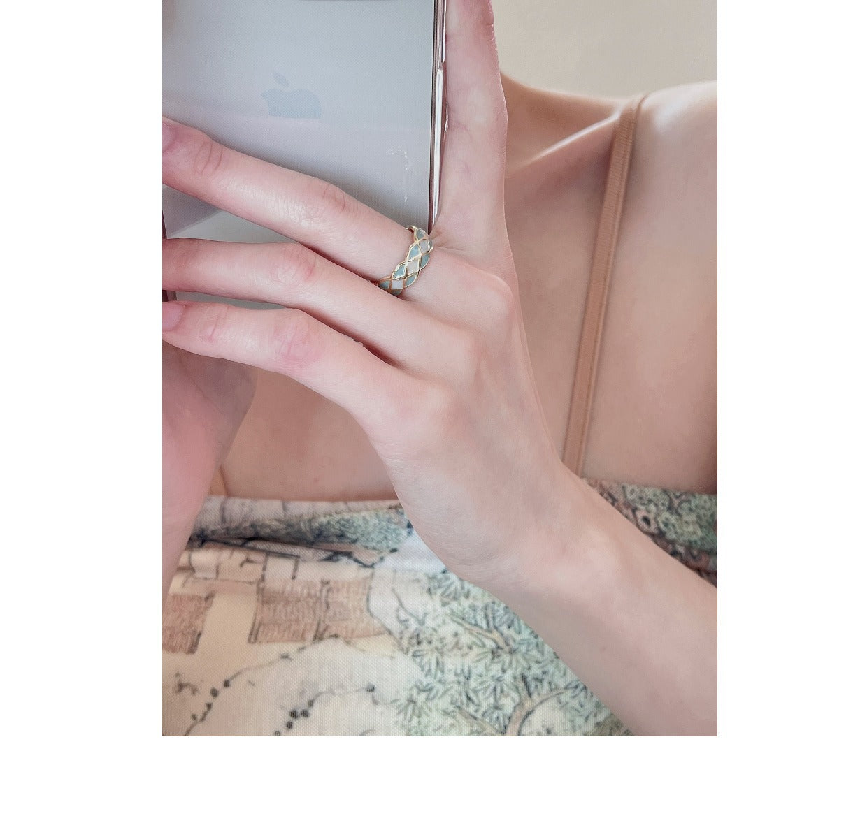 Elegant pearl butterfly ring for women - image 8