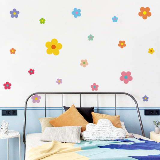 Joyful flower stickers for educational settings