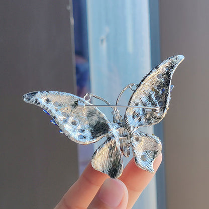 Rhinestone Butterfly Brooch Image 7