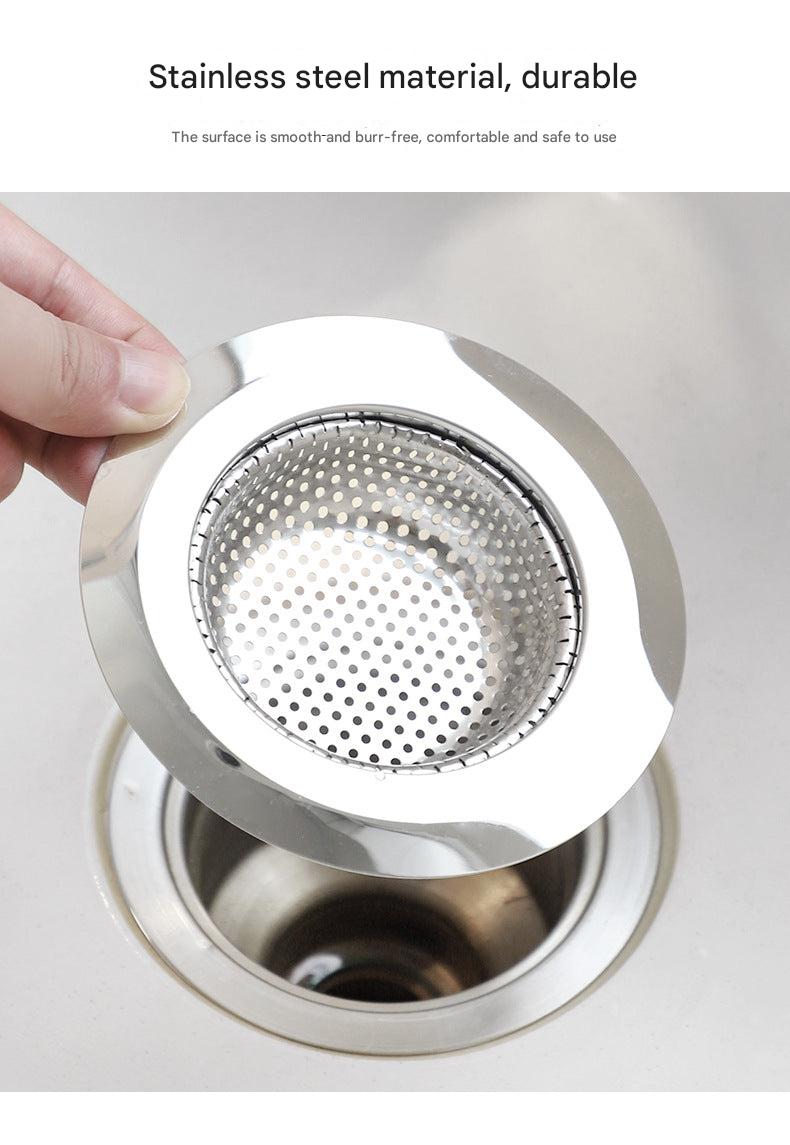 Stainless steel sink strainer with modern design
