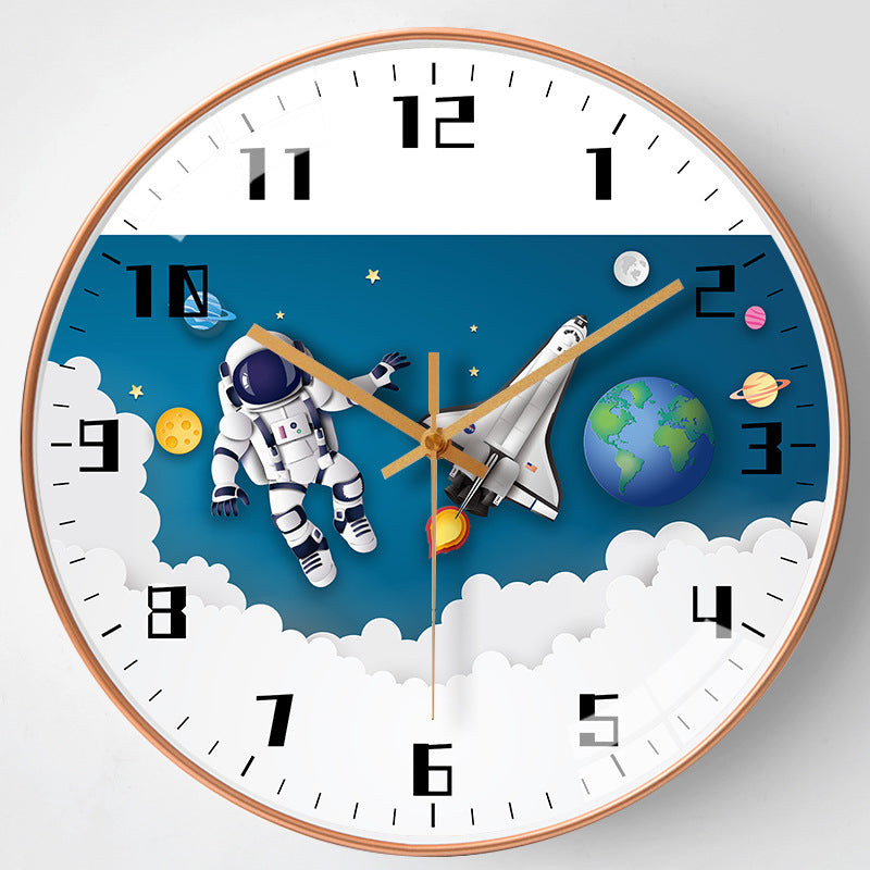 Cute Cartoon Wall Clock for Kids Image 1