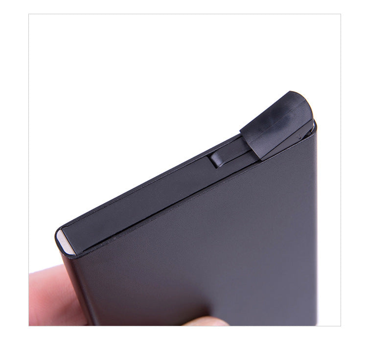 RFID card holder in silver color