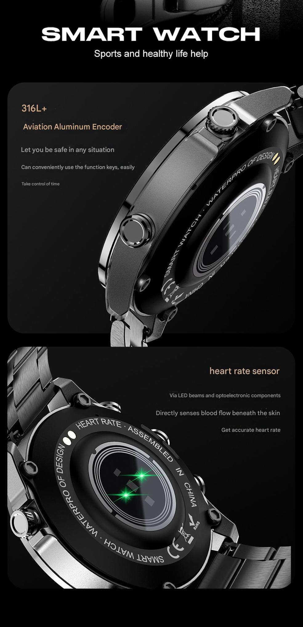 Smartwatch Displaying Heart Rate Monitoring