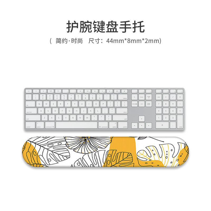 Custom Memory Foam Wrist Support Mouse Pad & Keyboard Rest for Ergonomic Comfort - Vibrant Designs