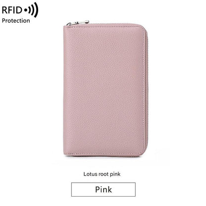 Premium RFID Leather Passport Holder Image 4