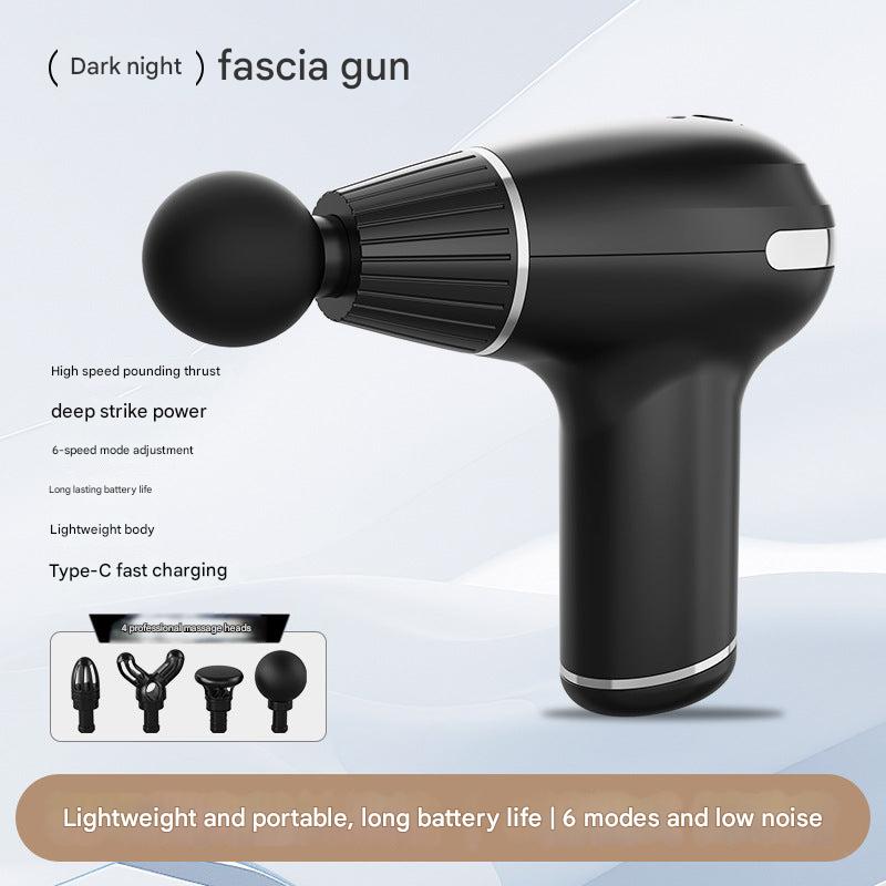 Close-up of massage gun features