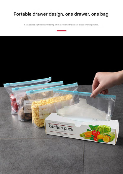 Durable sealable bags for kitchen organization