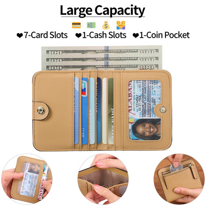 Stylish PU leather wallet in haze blue