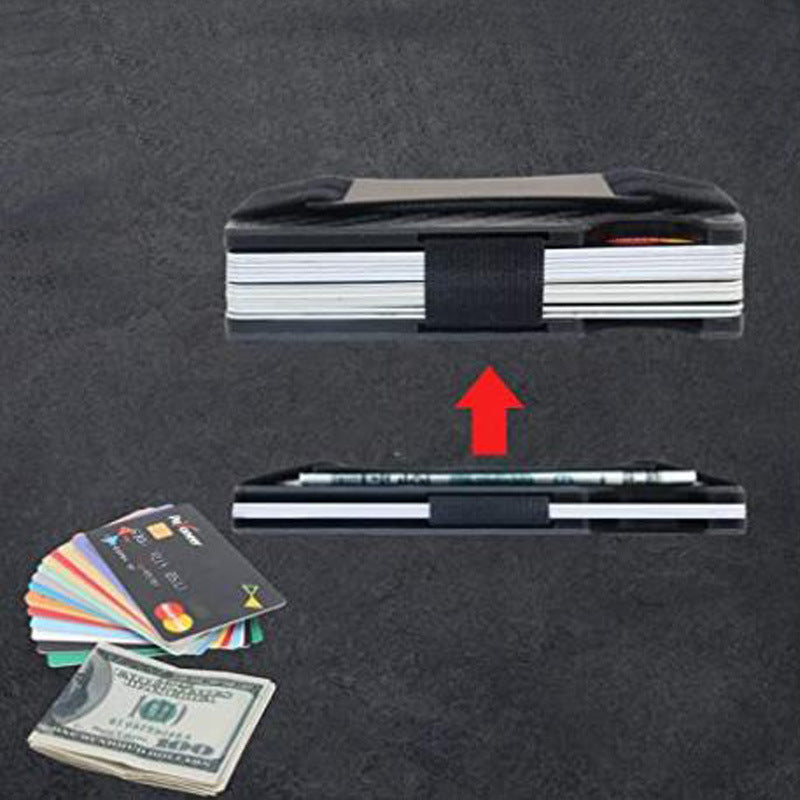 Premium RFID Blocking Aluminum Wallet with AirTag Holder - Image 1