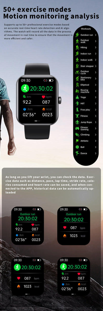 F57L Smartwatch in box packaging
