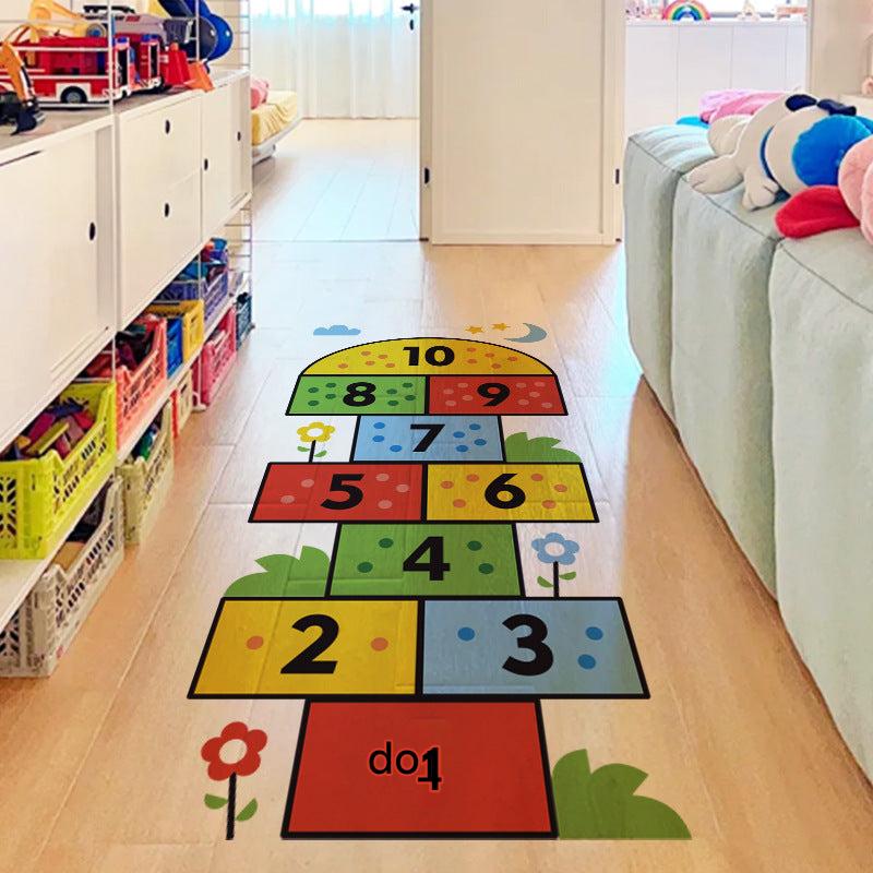 Creative number floor stickers in a playroom image 5