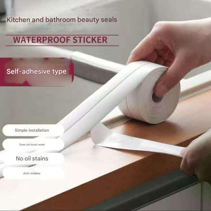 Self-adhesive waterproof seal tape for kitchens