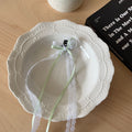 Green Ribbon Small Hair Clip