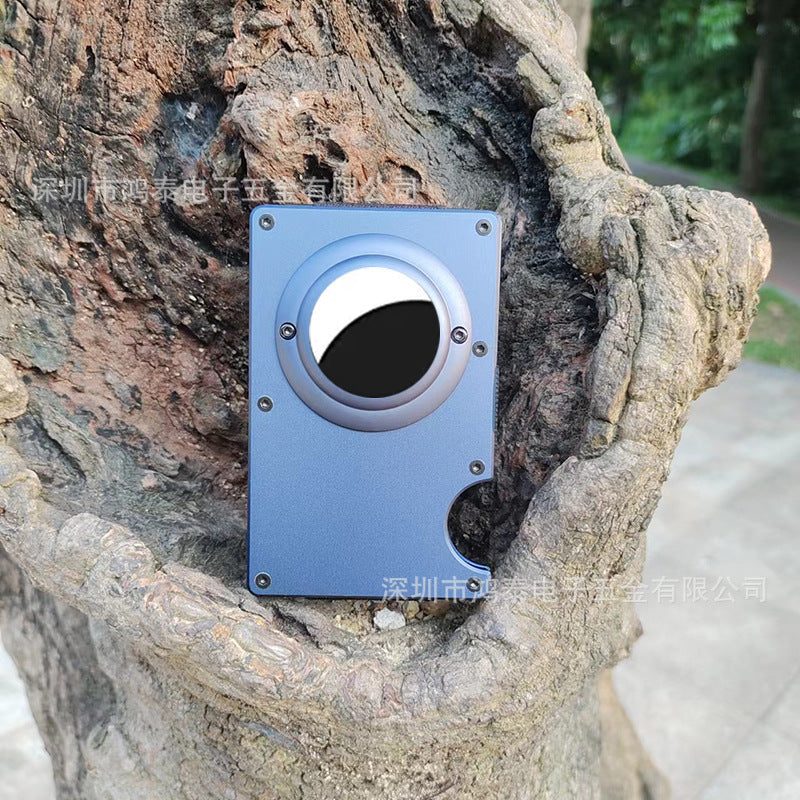 Compact design of Aluminum Wallet in use - Image 5