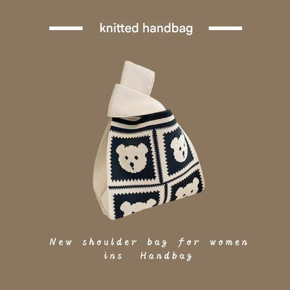 Detailed Texture of Knitted Fabric