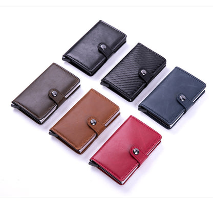 PU card holder in blue color