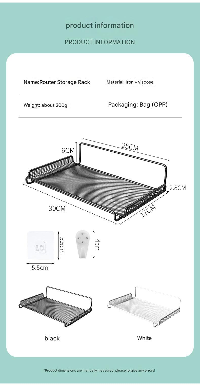 Functional white storage shelf