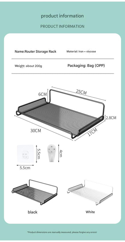 Functional white storage shelf