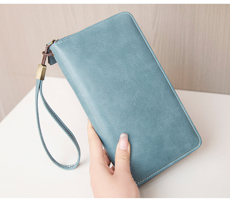Durable PU RFID wallet for women