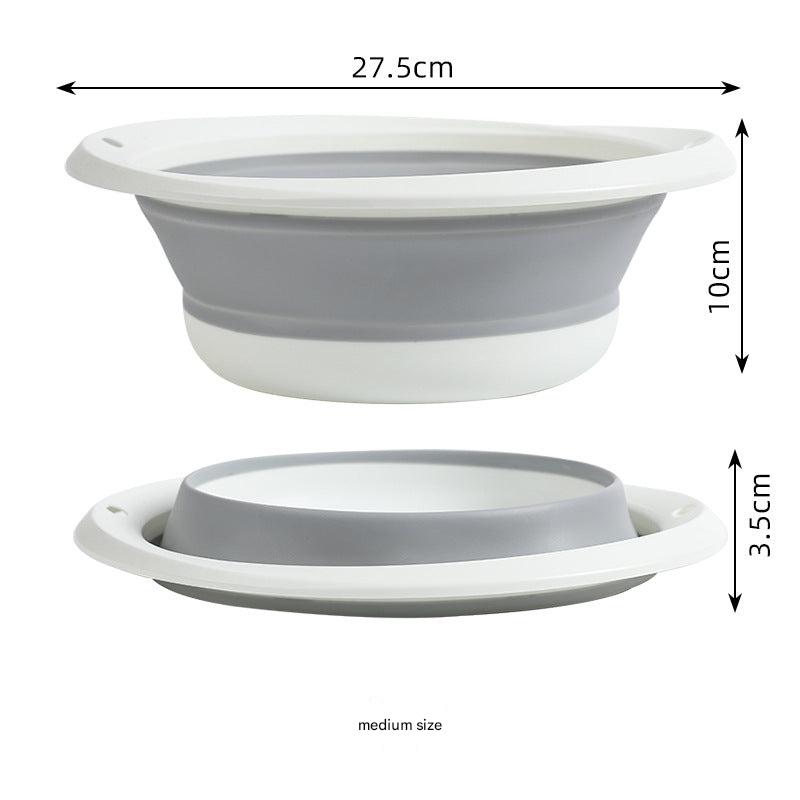 Collapsible wash basin for easy storage