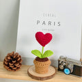 B Style Red Heart Potted Plant