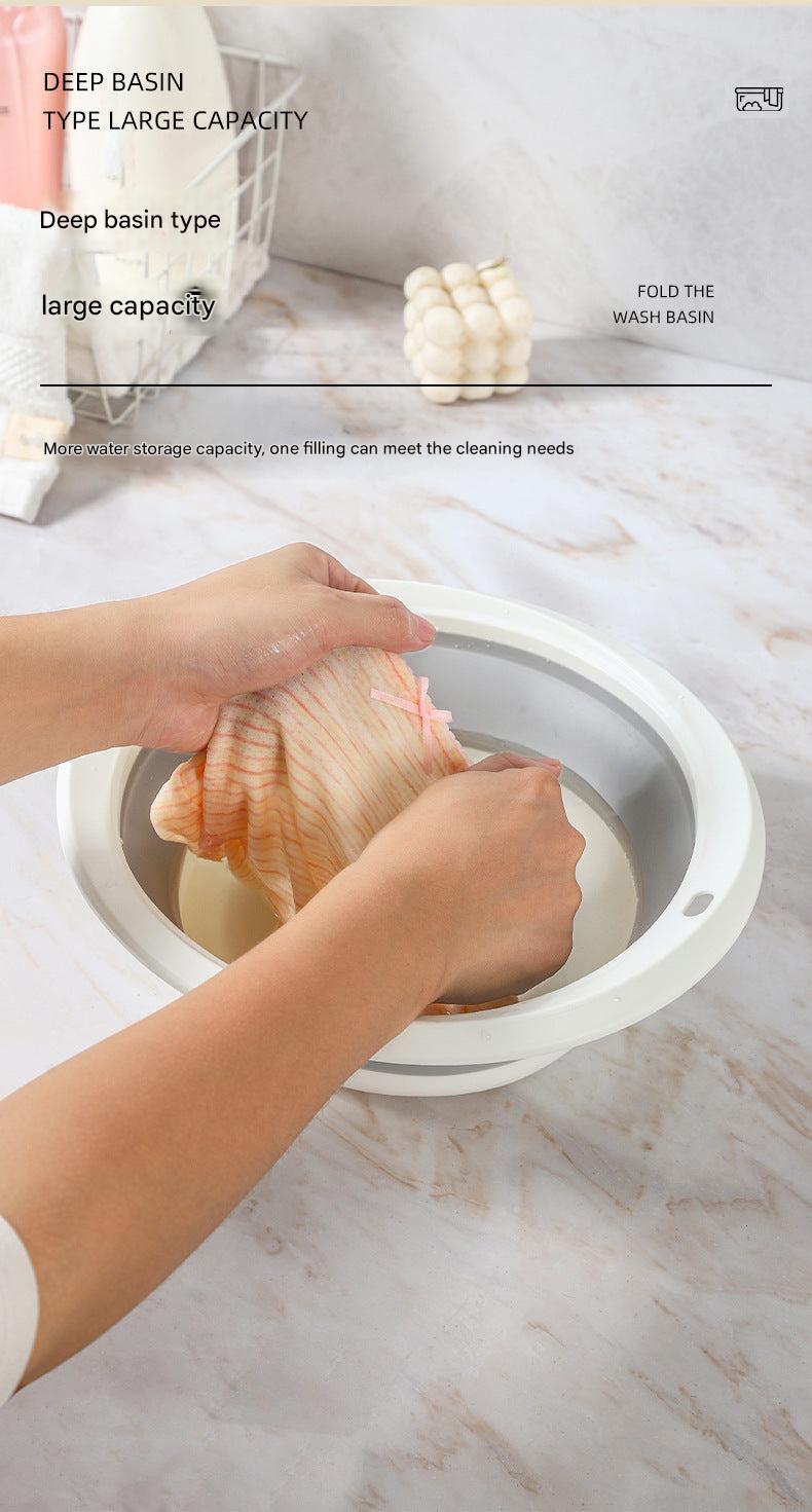 Medium gray silicone wash basin