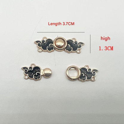 Metal fastener for Qipao clothing