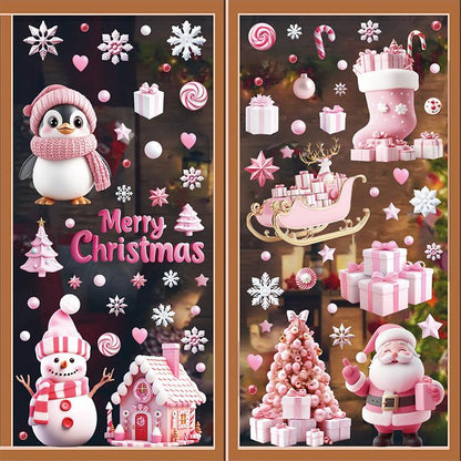 durable Christmas window decals
