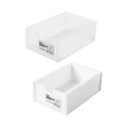 White and clear organizer showcasing versatility image 8