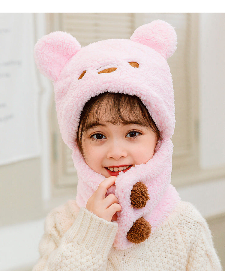 Cozy kids winter hat and scarf set - image 2