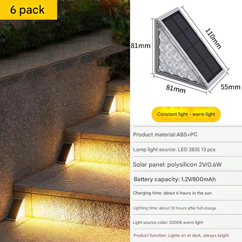 solar outdoor step light installation 4