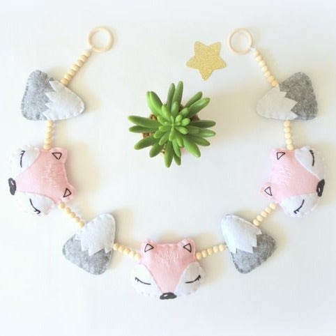 Mountain themed nursery hanging decor