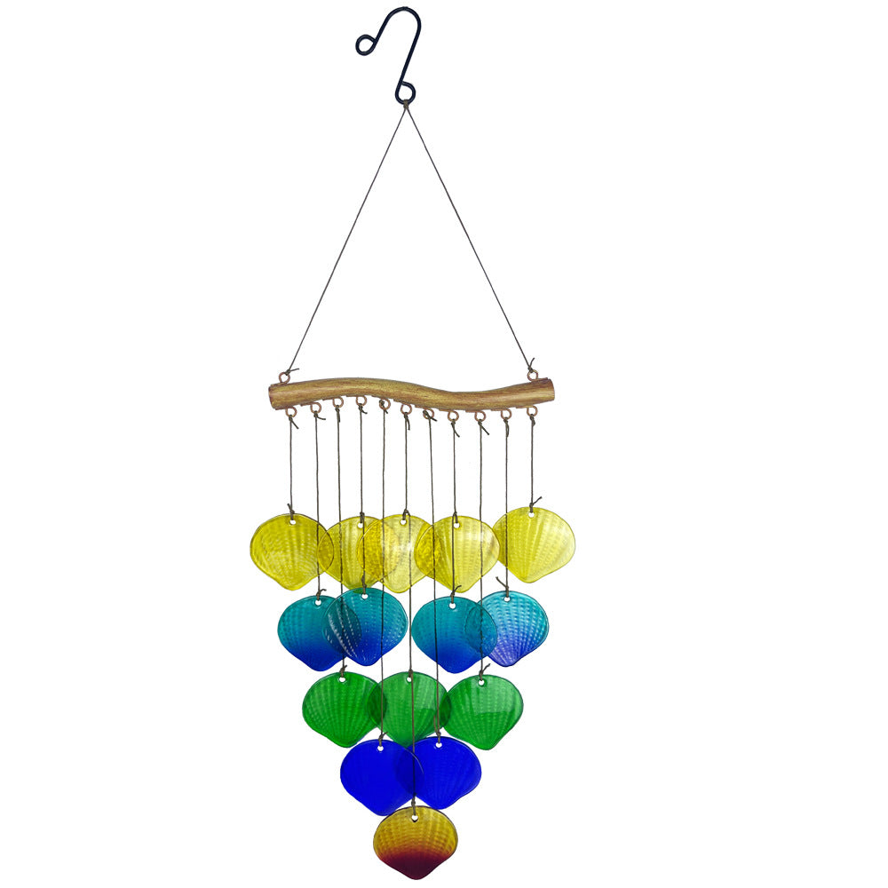 Artistic colorful wind chime for patio