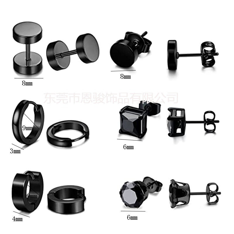 Cross design stainless steel earring - image 2