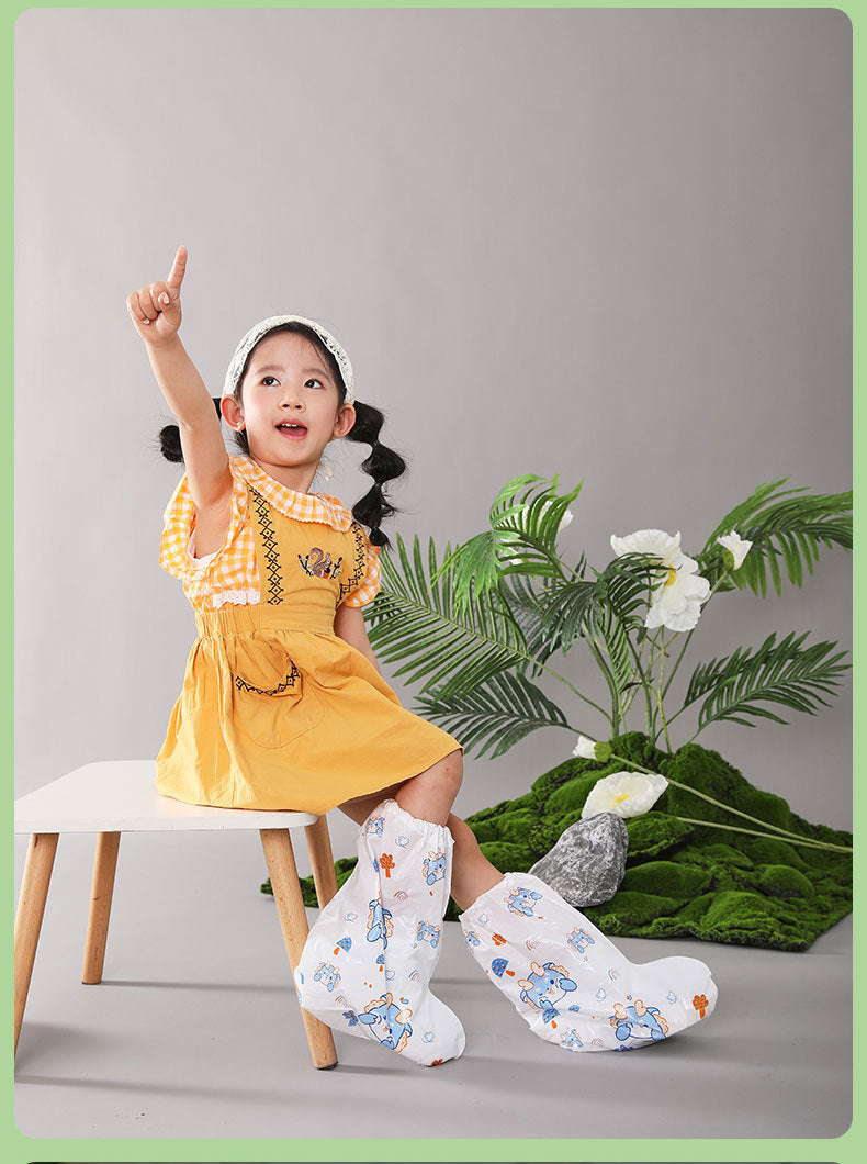 Children's waterproof overshoe long length