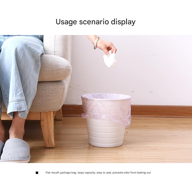 Eco-friendly trash bags in assorted colors