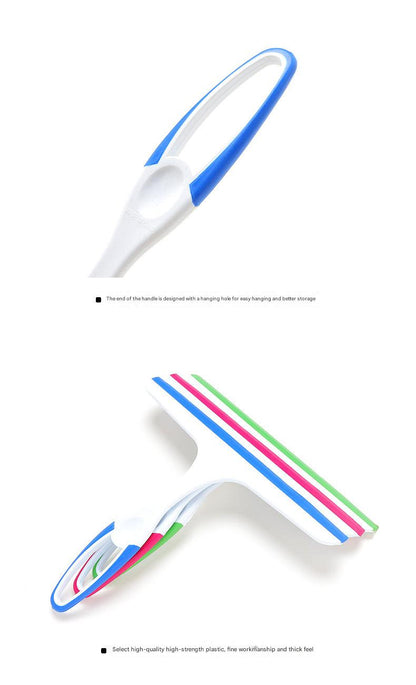 pink window cleaning squeegee