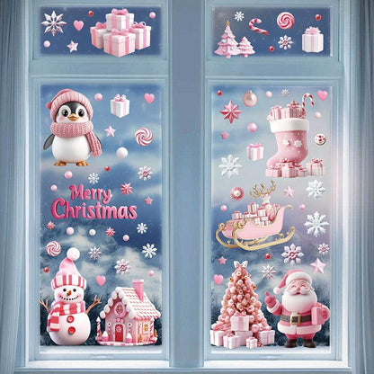 static cling decals for Christmas decor