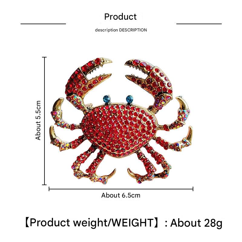 Stylish Alloy Crab Brooch 9