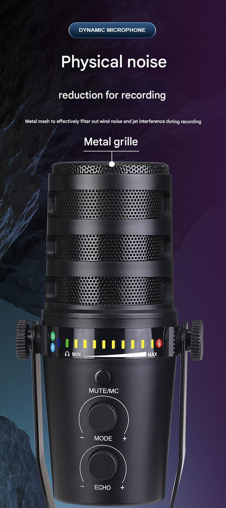 MV7 microphone with boom stand