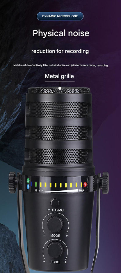 MV7 microphone with boom stand