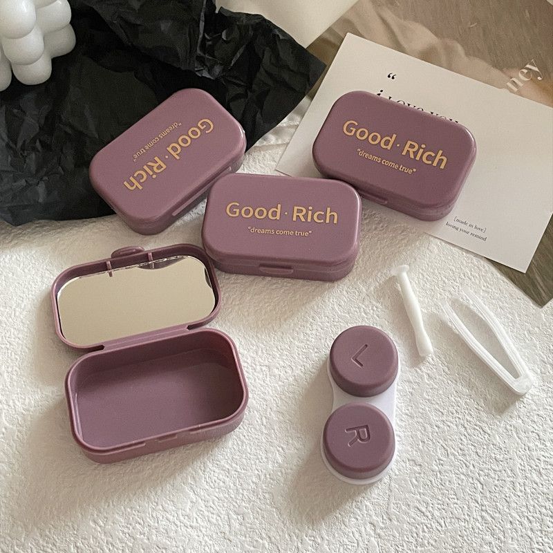Colorful contact lens case in various designs