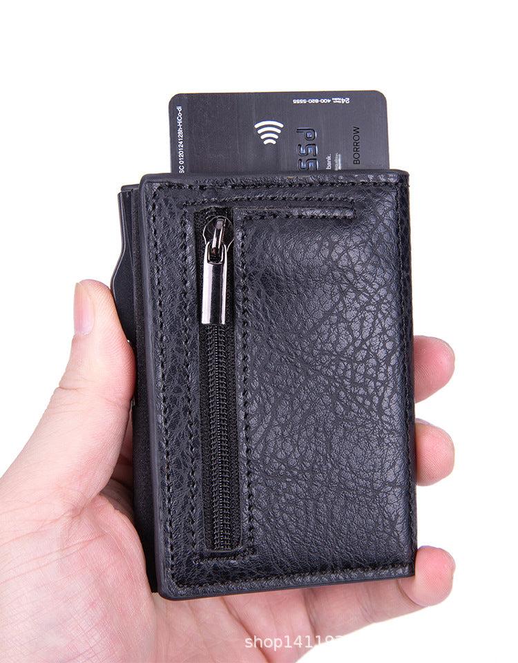 RFID blocking wallet in black color