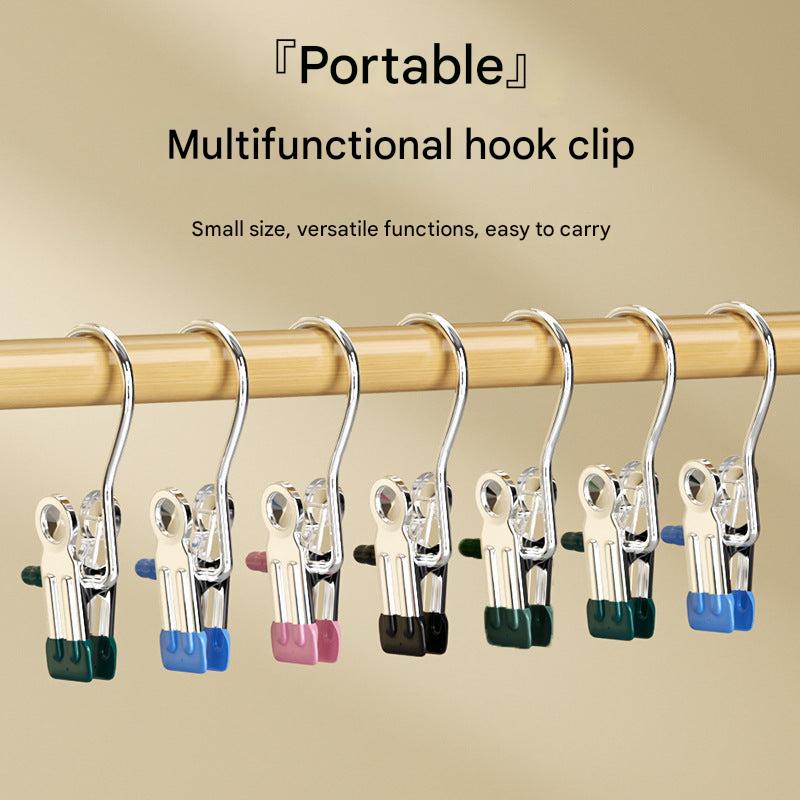 Stainless steel clip for laundry organization