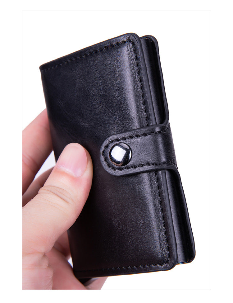 PU card holder in blue color